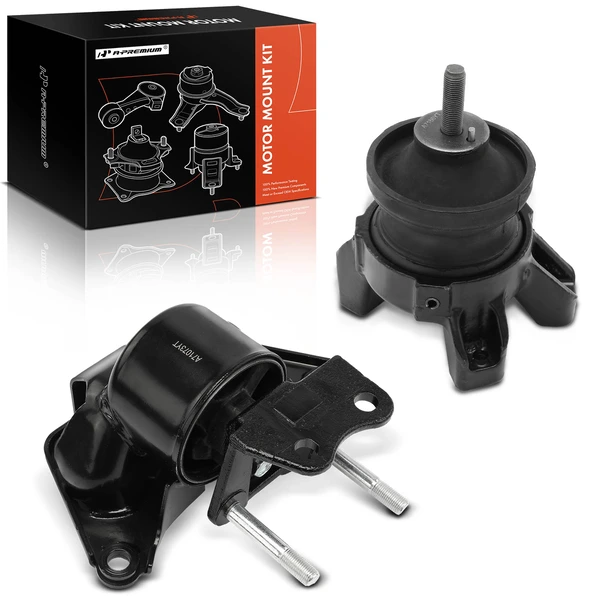 2007-2009 Hyundai Santa Fe 2-Pc Engine Mount and Transmission Mount Kit Rear & Left A-Premium APEM667