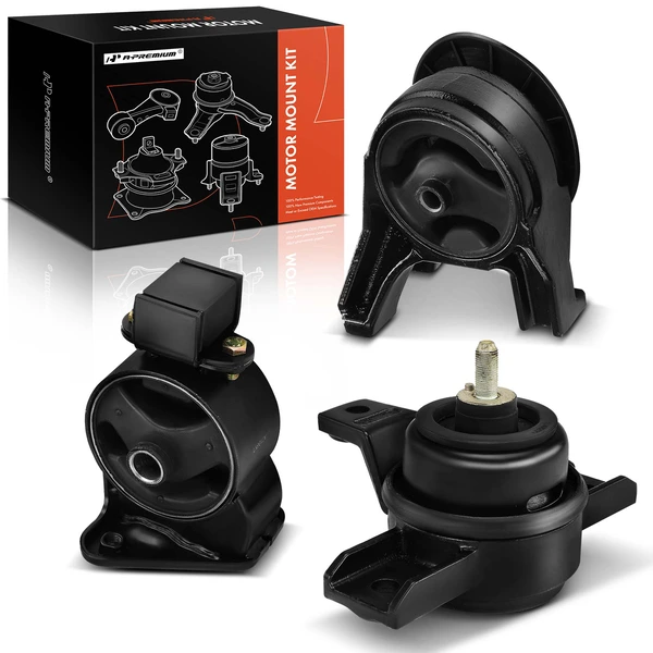 3-Pc Motor Mount Front & Rear A-Premium APEM670