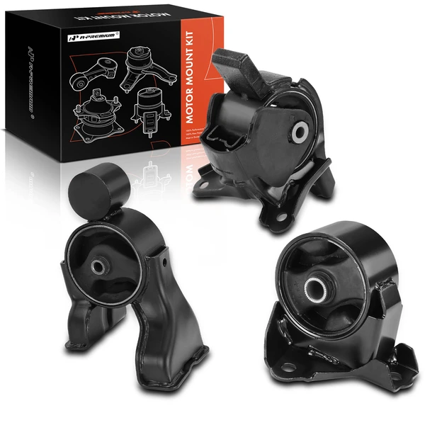2011-2014 Hyundai Sonata 3-Pc Engine Mount and Transmission Mount Kit Front & Rear A-Premium APEM691