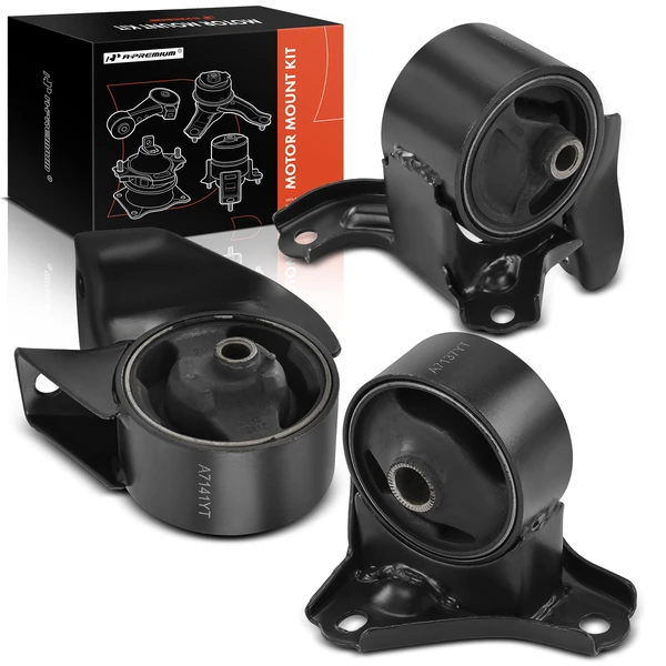 2005-2009 Hyundai Tucson 3-Pc Engine Mount and Transmission Mount Kit Front & Rear A-Premium APEM706
