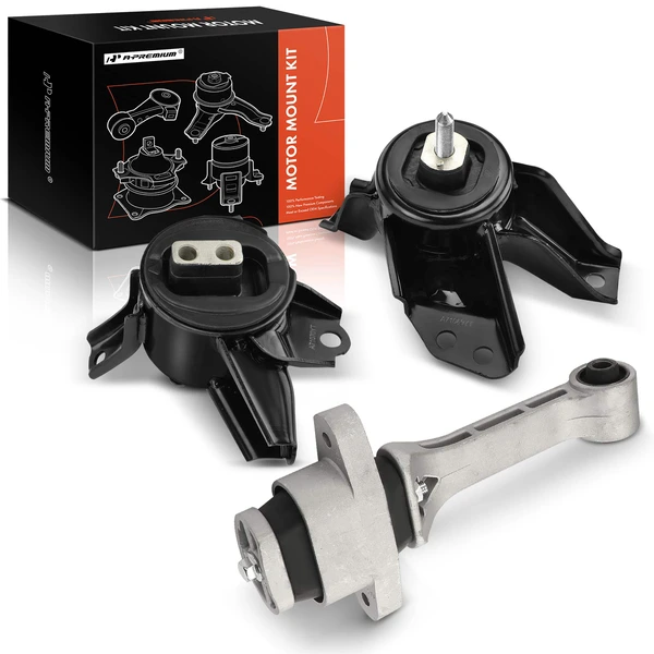 3-Pc Engine Mount and Transmission Mount Kit Front A-Premium APEM711