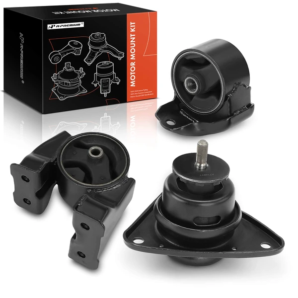 3-Pc Motor Mount, Front & Rear, A-Premium APEM716