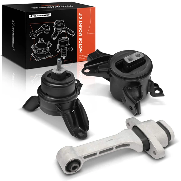 2011-2015 Kia Optima 3-Pc Engine Mount and Transmission Mount Kit Front A-Premium APEM719
