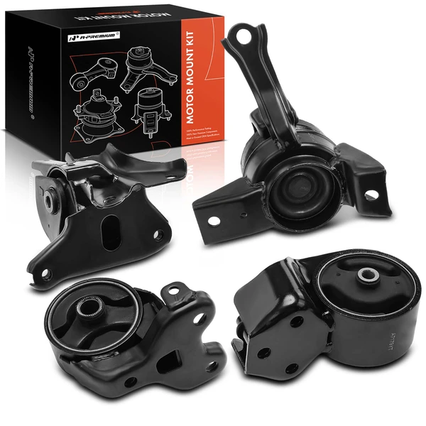 2004-2009 Kia Spectra 4-Pc Engine Mount and Transmission Mount Kit Front A-Premium APEM729