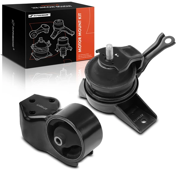 2-Pc Motor Mount, Front Right & Rear, A-Premium APEM733