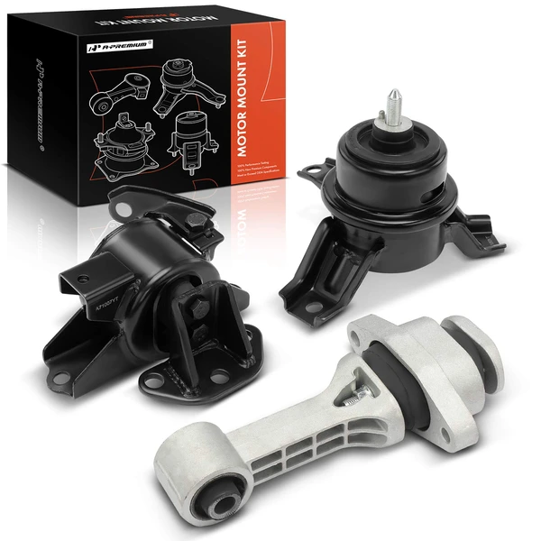 2010-2011 Kia Soul 3-Pc Engine Mount and Transmission Mount Kit Front A-Premium APEM1211