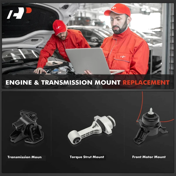 3-Pc Engine Mount and Transmission Mount Kit Front A-Premium APEM1211