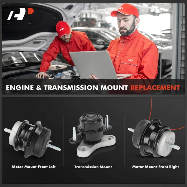 3-Pc Motor Mount + Transmission Mount, Front, A-Premium APEM1212