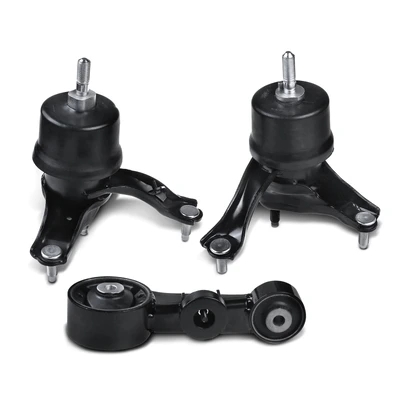 3 Pcs Engine Motor & Transmission Mount