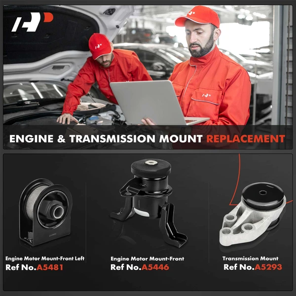 3-Pc Engine Mount and Transmission Mount Kit Front A-Premium APEM759