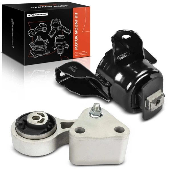 2-Pc Engine Mount + Engine Torque Strut Mount, Rear Lower & Right, A-Premium APEM1424