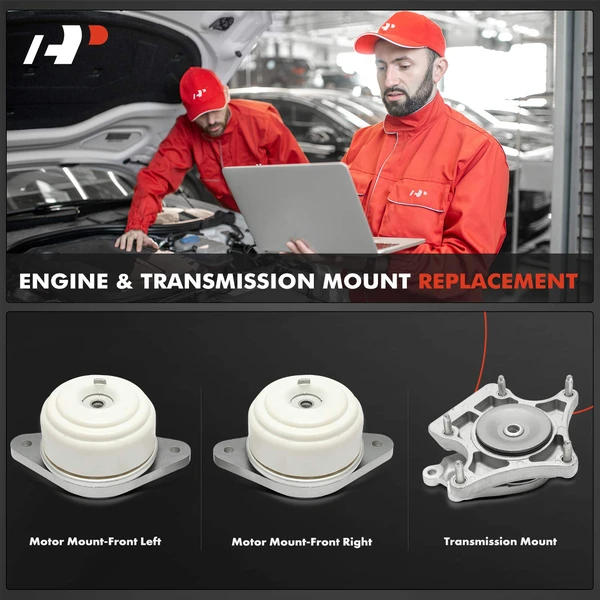 3-Pc Engine Mount and Transmission Mount Kit Front Left & Front Right A-Premium APEM355