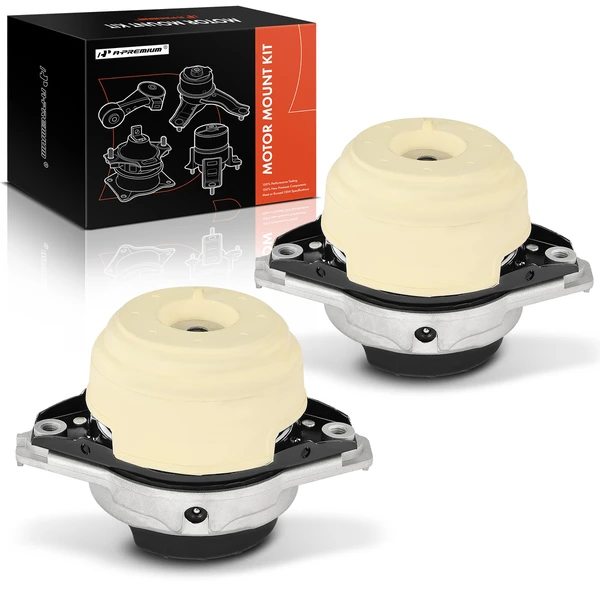 2-Pc Motor Mount Front Left & Front Right A-Premium APEM769