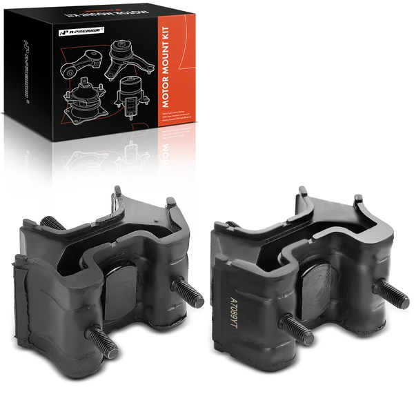 2-Pc Motor Mount Front Left & Front Right A-Premium APEM770