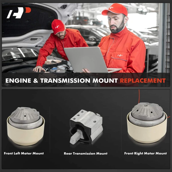 3-Pc Motor Mount + Transmission Mount, A-Premium APEM1428