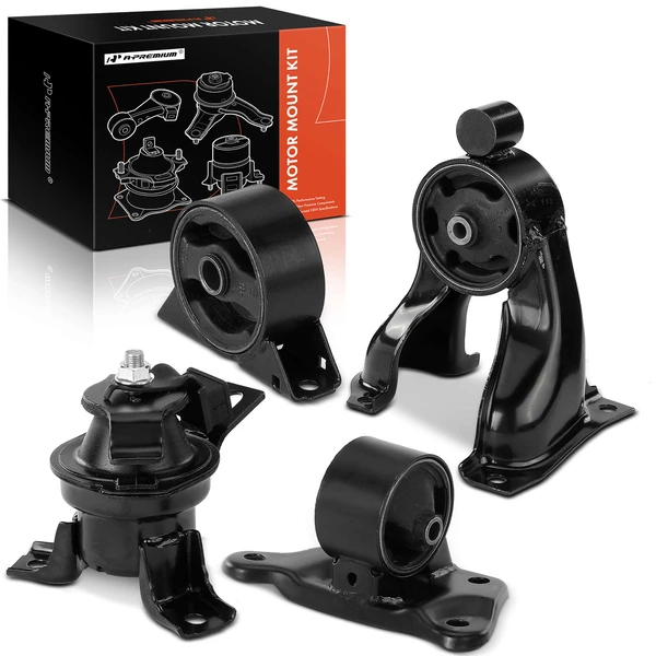 2003-2005 Mitsubishi Outlander 4-Pc Engine Mount and Transmission Mount Kit Front & Rear A-Premium APEM172