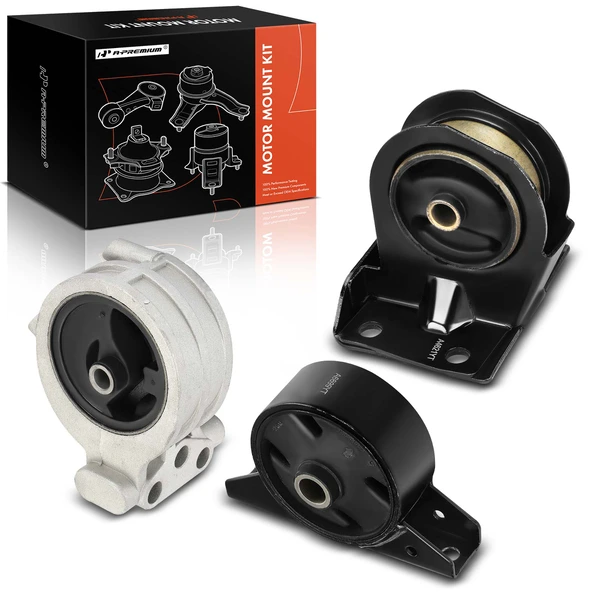 3-Pc Motor Mount, Front & Rear, A-Premium APEM772