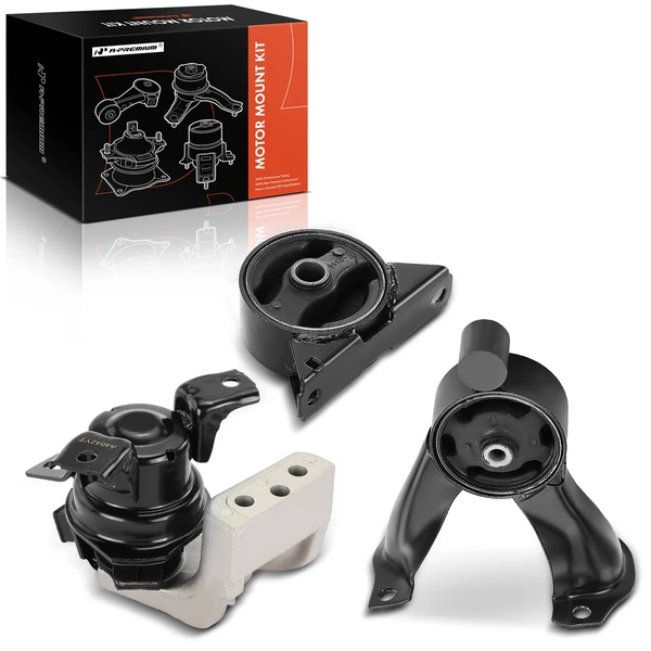 3-Pc Engine Mount and Transmission Mount Kit Front & Rear A-Premium APEM781