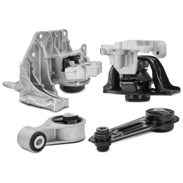 2008-2013 Nissan Rogue 4-Pc Engine Mount and Transmission Mount Kit Front A-Premium APEM175