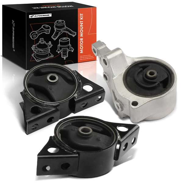 1996-1997 2000-2001 Nissan Altima 3-Pc Engine Mount Front & Rear A-Premium APEM792