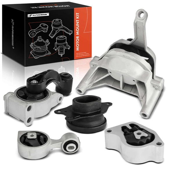 2013-2015 Nissan Altima 5-Pc Engine Mount and Transmission Mount Kit Front & Rear A-Premium APEM809