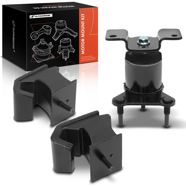 2005-2019 Nissan Frontier 3-Pc Engine Mount and Transmission Mount Kit Front Left & Front Right A-Premium APEM813