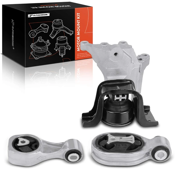 3 Pcs Front Engine Mount & Torque Strut Mount for 2011-2017 Nissan Juke