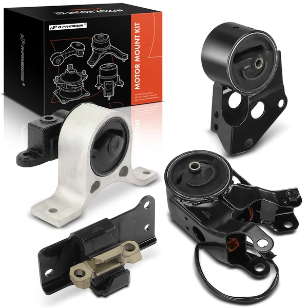 2003-2007 Nissan Murano 4-Pc Engine Mount and Transmission Mount Kit Front & Rear A-Premium APEM1106