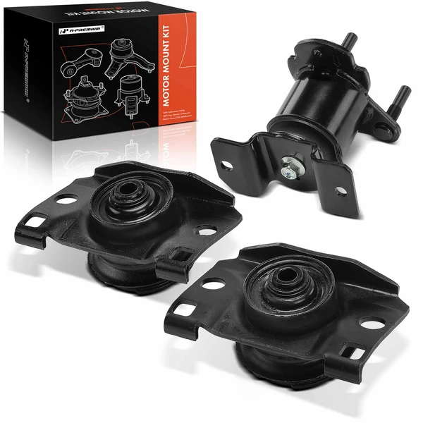 2012-2021 Nissan NV3500 3-Pc Engine Mount and Transmission Mount Kit Front & Rear A-Premium APEM1430