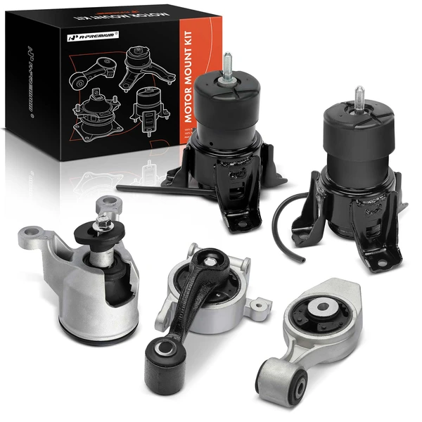 5-Pc Engine Mount and Transmission Mount Kit Front & Rear & Right A-Premium APEM1433