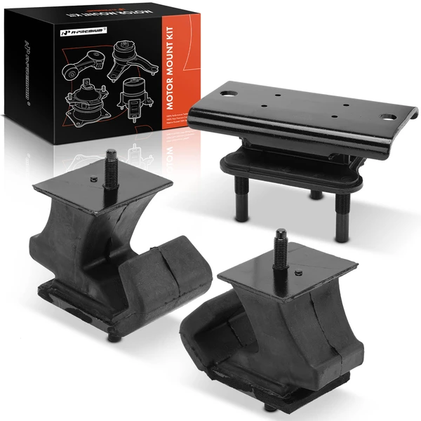 3-Pc Engine Mount and Transmission Mount Kit Front & Rear A-Premium APEM1441
