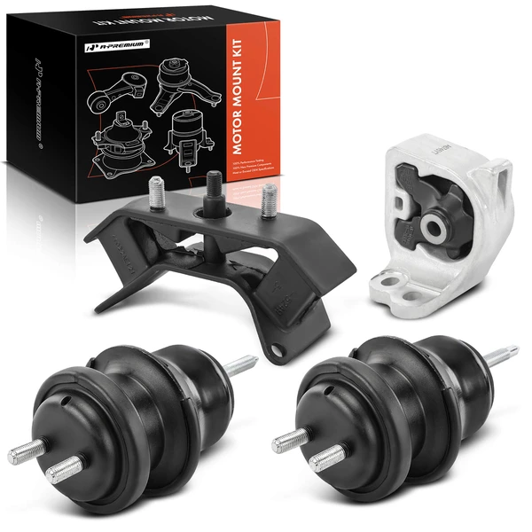 4-Pc Engine Mount and Transmission Mount Kit Front & Rear A-Premium APEM1221