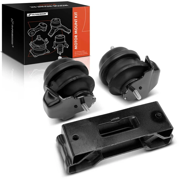 3-Pc Engine Mount and Transmission Mount Kit Front Left & Front Right A-Premium APEM1223