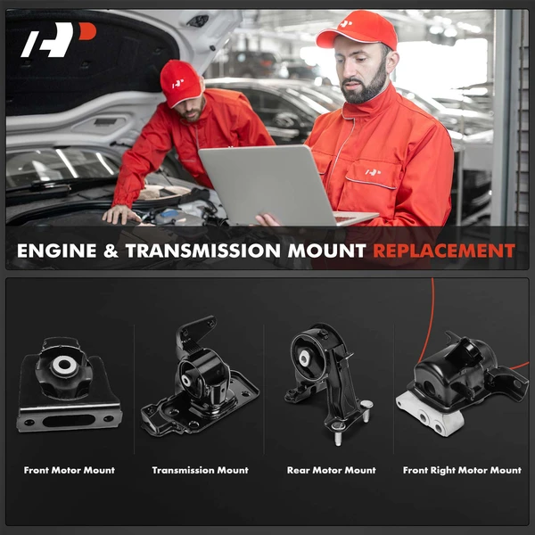 4-Pc Motor Mount + Transmission Mount, Front & Rear, A-Premium APEM360