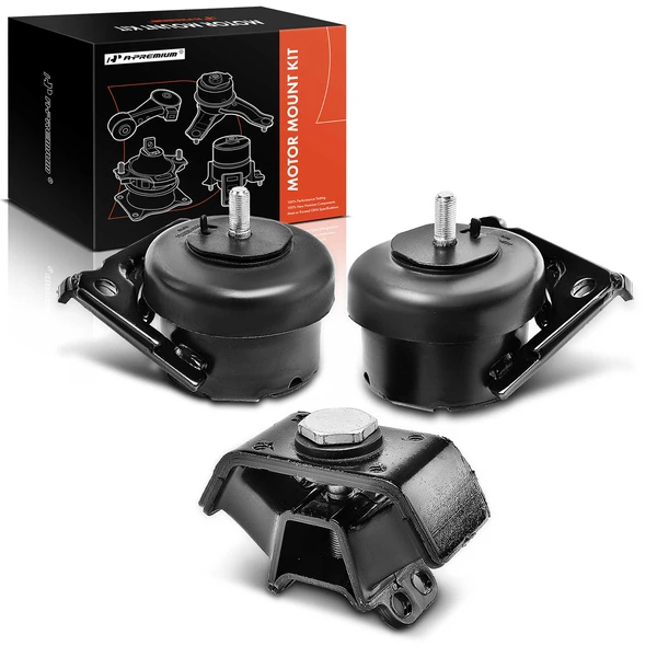 2005-2015 Toyota Tacoma 3-Pc Engine Mount and Transmission Mount Kit Front A-Premium APEM362