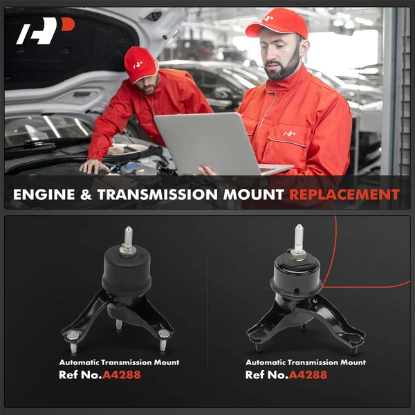 2-Pc Engine Mount and Transmission Mount Kit Front A-Premium APEM841