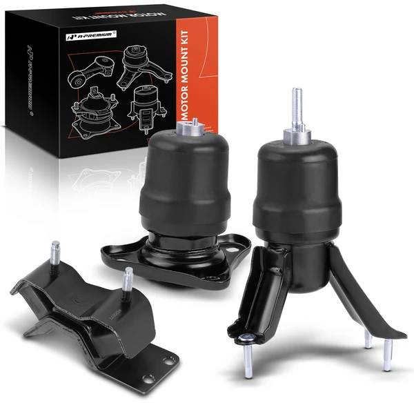 1992-1996 Toyota Camry 3-Pc Engine Mount and Transmission Mount Kit Front & Rear A-Premium APEM854