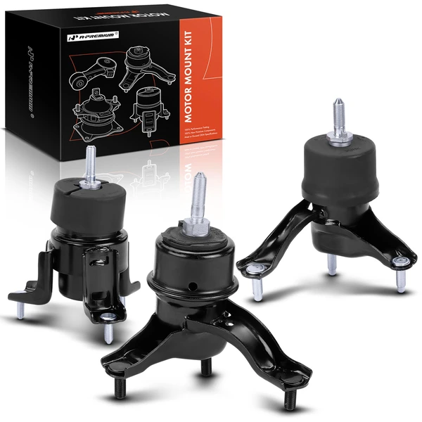 2002-2006 Toyota Camry 3-Pc Engine Mount and Transmission Mount Kit Front A-Premium APEM865