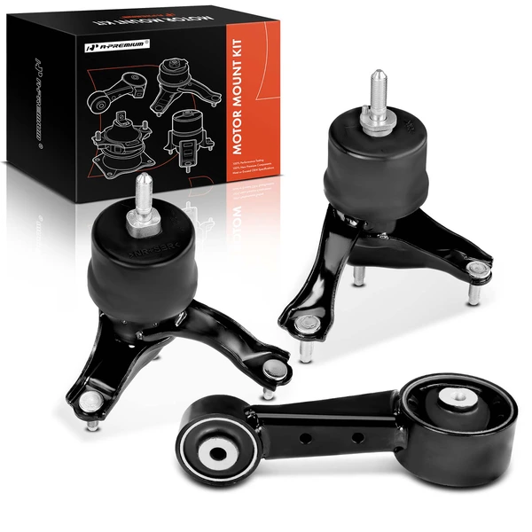 3-Pc Engine Mount and Transmission Mount Kit Front A-Premium APEM869