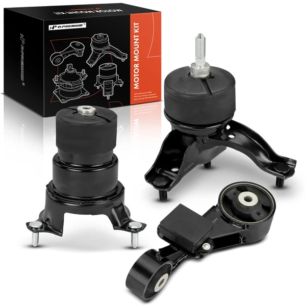 2012-2017 Toyota Camry 3-Pc Engine Mount and Transmission Mount Kit Front A-Premium APEM872