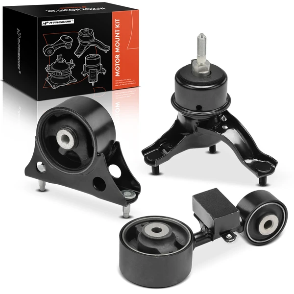 2001-2003 Toyota Highlander 3-Pc Engine Mount and Transmission Mount Kit Front A-Premium APEM885