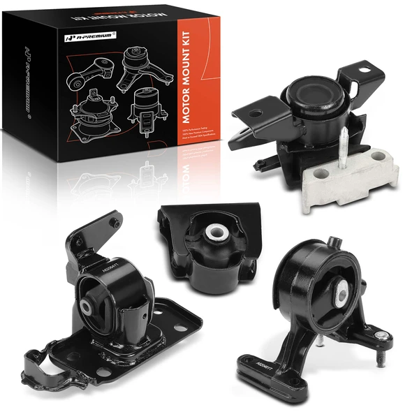 4-Pc Engine Mount and Transmission Mount Kit Front & Rear A-Premium APEM895