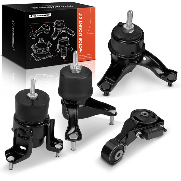2004-2006 Toyota Sienna 4-Pc Engine Mount and Transmission Mount Kit Front & Right A-Premium APEM903