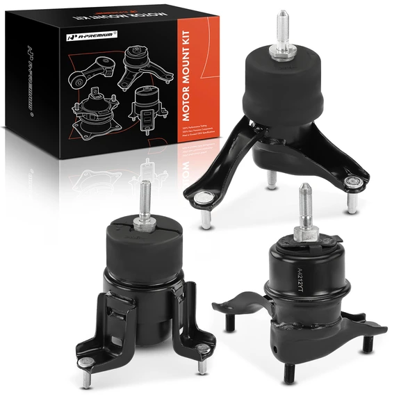 2004-2006 Toyota Sienna 3-Pc Engine Mount and Transmission Mount Kit Front A-Premium APEM904