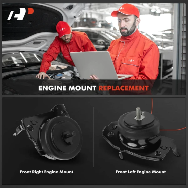 2-Pc Engine Mount, Front Left & Right, A-Premium APEM915