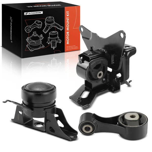 3-Pc Engine Mount and Transmission Mount Kit Front Right A-Premium APEM924