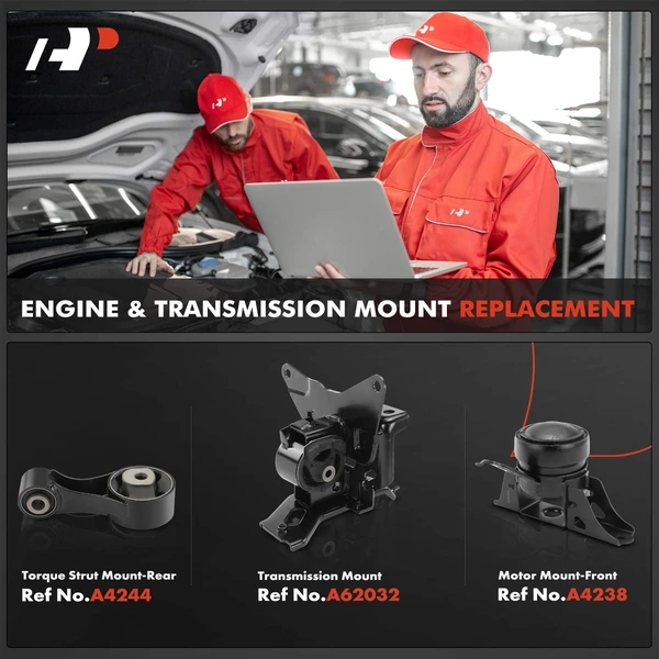 3-Pc Engine Mount and Transmission Mount Kit Front Right A-Premium APEM924