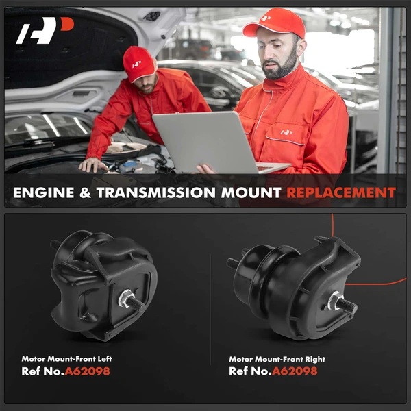 2-Pc Mount, Front Left & Right, A-Premium APEM1121