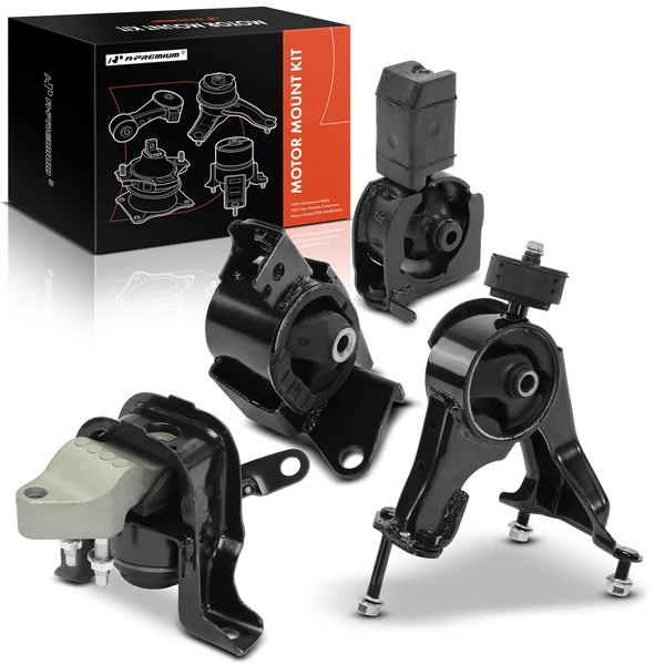2000-2005 Toyota Celica 4-Pc Engine Mount and Transmission Mount Kit Front & Rear A-Premium APEM1127