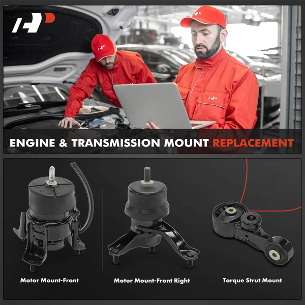 3-Pc Engine Mount and Transmission Mount Kit Front A-Premium APEM1134